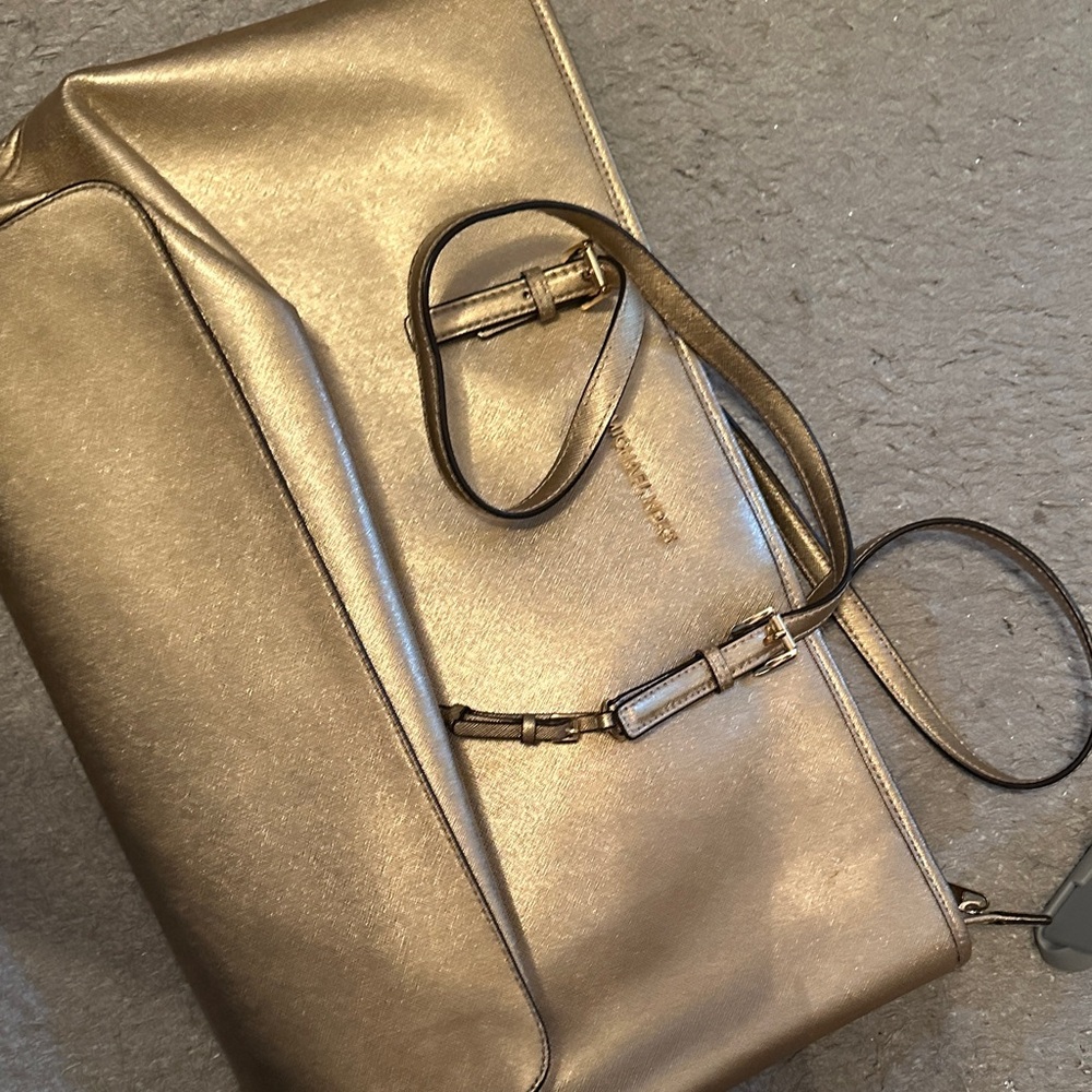 Michael Kors Metallic Gold purse
